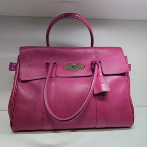 Mulberry Bayswater Hot Pink Leather Top-Handle Satchel